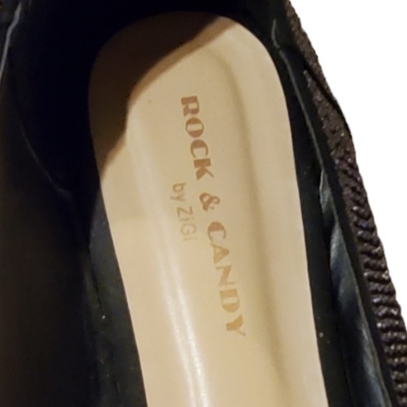 Rocky & Candy by Zigi Black point toe sparkle flats. Size 9.5 US. - Picture 5 of 10